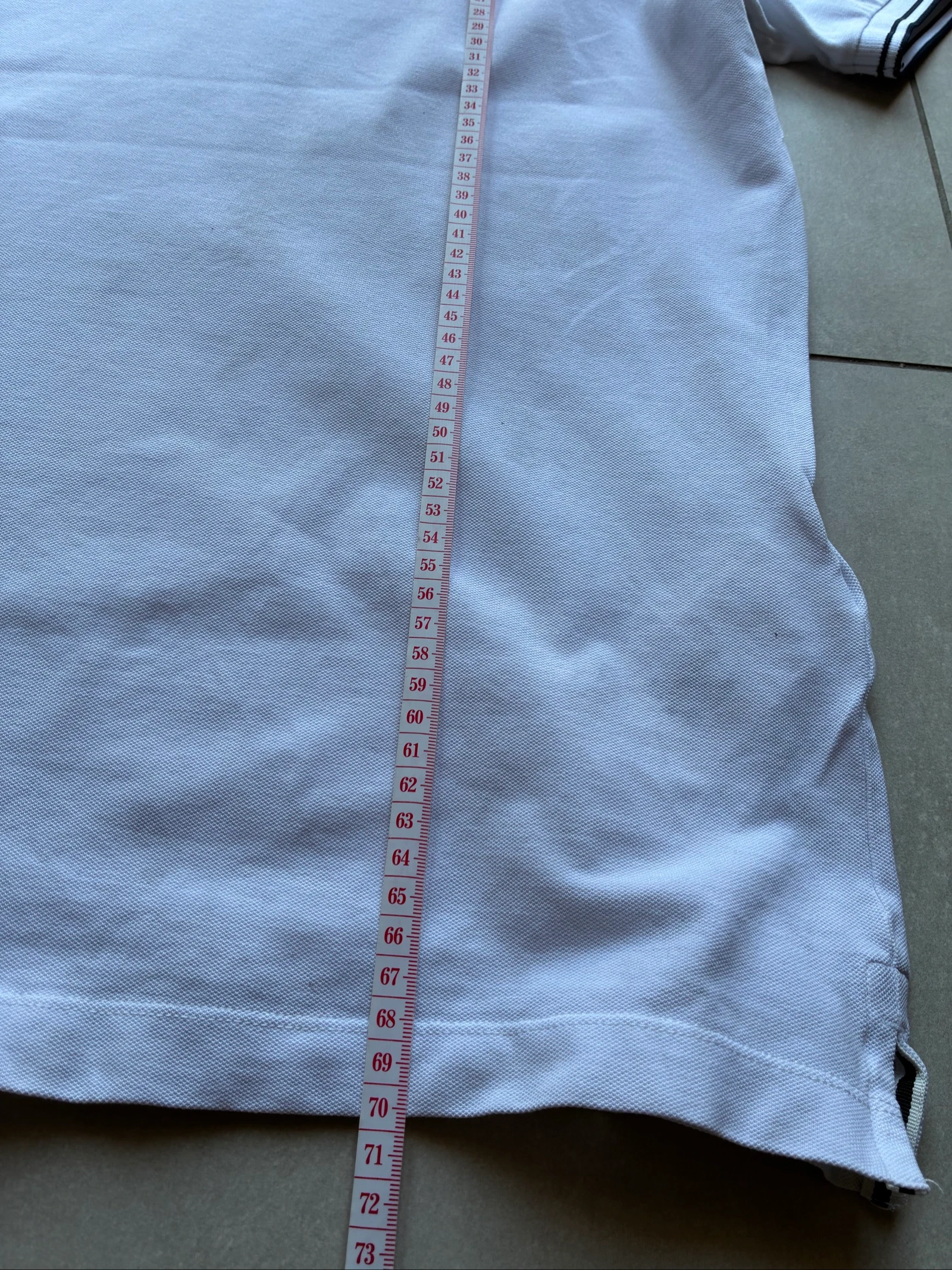 Polo Stone Island Branco Autêntico com Logo Bordado Y2K Slim Fit Tamanho GG – Ótimo Estado – photo 8